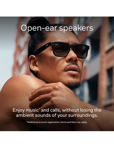 Gafas Meta Ray-Ban Wayfarer con cámara 12 MP y audio