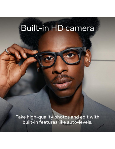 Gafas Meta Ray-Ban Wayfarer con cámara 12 MP y audio