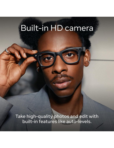 Gafas Meta Ray-Ban Wayfarer con cámara 12 MP y audio