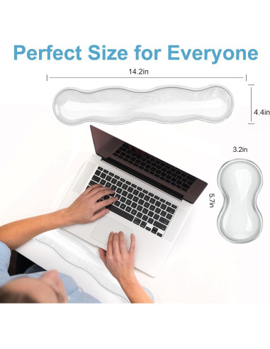 Juego de Reposamuñecas Ergonómico Ciyoja - Gel Silicona Antideslizante