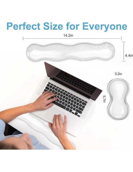 Juego de Reposamuñecas Ergonómico Ciyoja - Gel Silicona Antideslizante