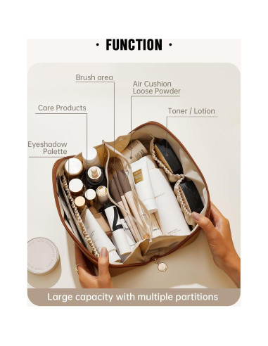 Bolsa de Maquillaje EACHY Mediana Impermeable con Asa