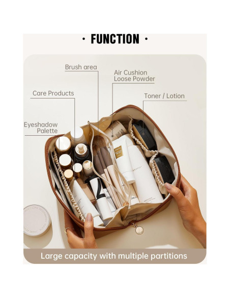 Bolsa de Maquillaje EACHY Mediana Impermeable con Asa