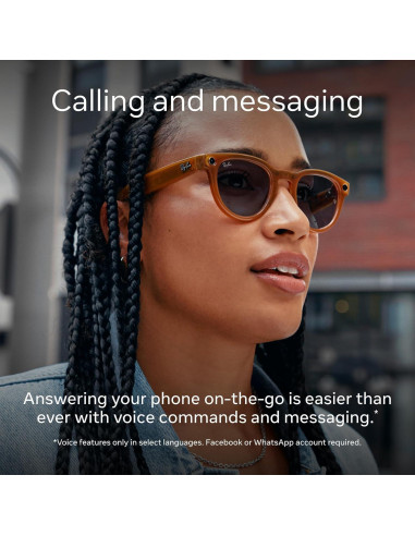 Gafas Meta Ray-Ban Wayfarer Negro Mate con Cámara 12 MP