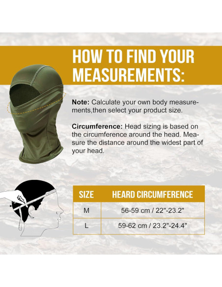 Balaclava OneTigris Unisex Táctica para Ciclismo y Senderismo