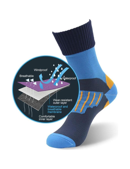 Calcetines Impermeables RANDY SUN Unisex Senderismo Azul