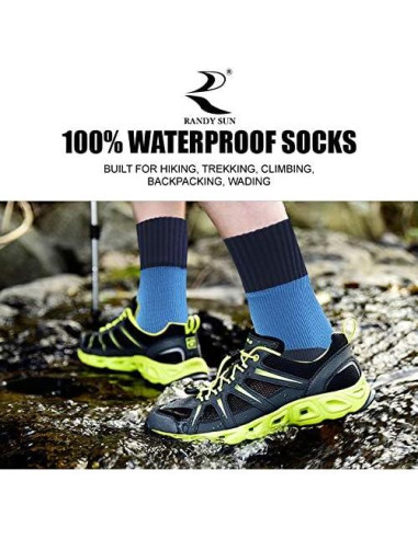 Calcetines Impermeables RANDY SUN Unisex Senderismo Azul