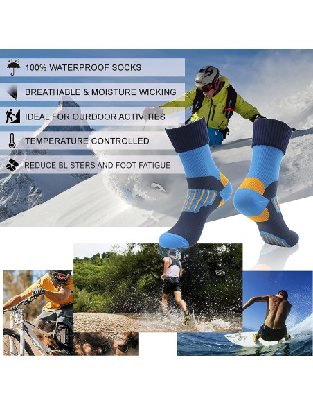 Calcetines Impermeables RANDY SUN Unisex Senderismo Azul