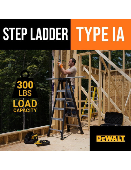 Escalera DeWalt DXL3010-12 de 12 Pies, 136 kg, Fibra de Vidrio