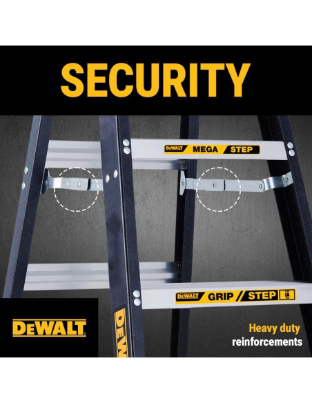 Escalera DeWalt DXL3010-12 de 12 Pies, 136 kg, Fibra de Vidrio