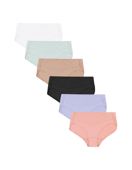 Pack de Bragas Microfibra Sin Costuras Hanes 6 Piezas