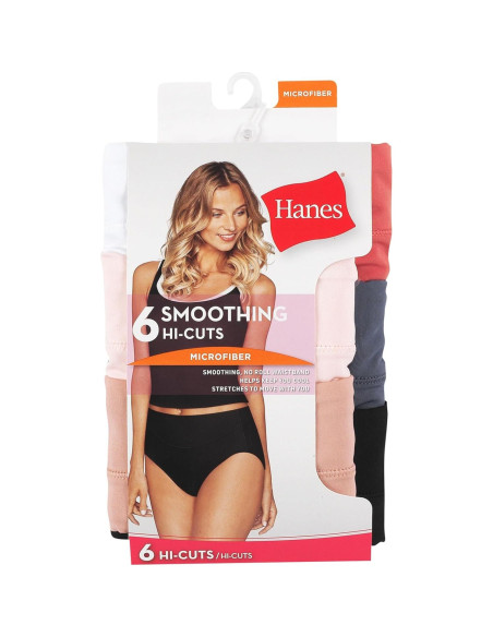 Pack de Bragas Microfibra Sin Costuras Hanes 6 Piezas