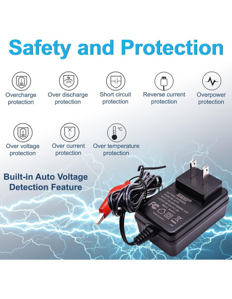 Cargador de Batería Inteligente HQRP 6V/12V Automático