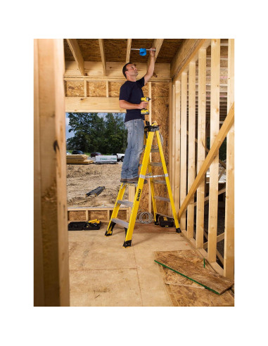 Escalera DeWalt 3,05m Fibra de Vidrio 170kg Antideslizante