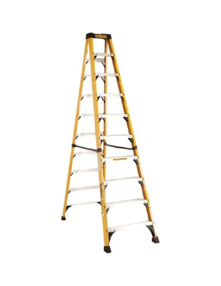 Escalera DeWalt 3,05m Fibra de Vidrio 170kg Antideslizante