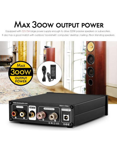 Amplificador Nobsound G2 PRO 300W Mono Hi-Fi Subwoofer