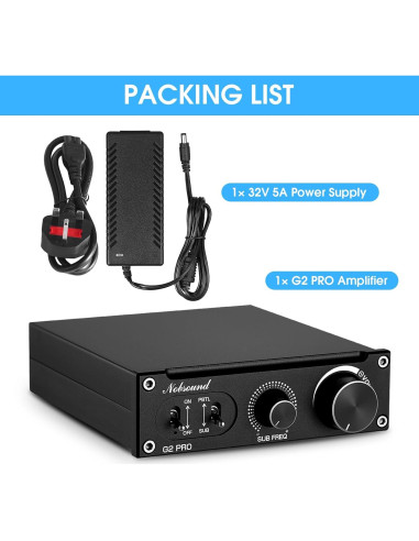 Amplificador Nobsound G2 PRO 300W Mono Hi-Fi Subwoofer