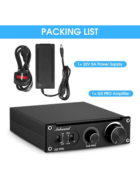 Amplificador Nobsound G2 PRO 300W Mono Hi-Fi Subwoofer
