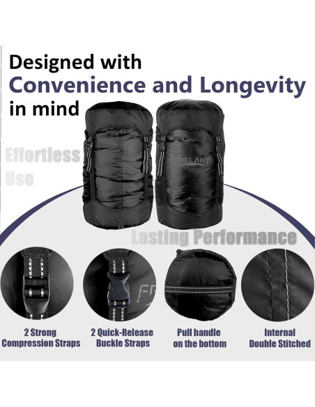 Saco de Compresión Frelaxy 52L Resistente al Agua para Camping