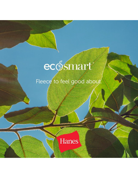 Sudadera Hanes EcoSmart para Niñas - Cuello Redondo Blanca