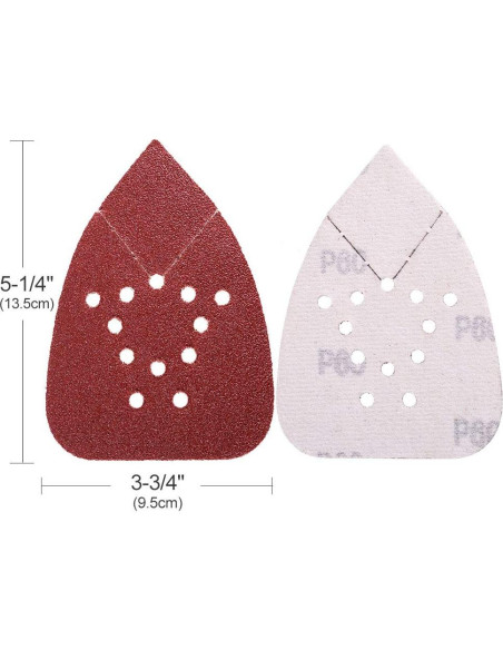LotFancy Almohadillas de Lijado 50PCS 60-220 Grano para Lijadora