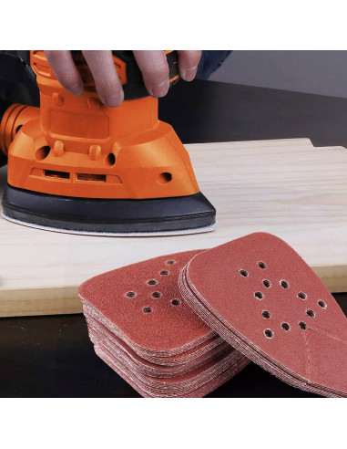 LotFancy Almohadillas de Lijado 50PCS 60-220 Grano para Lijadora