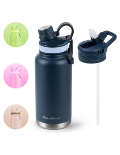 Botella de Agua Acero Inoxidable Better Life 0,95 L Azul Marino