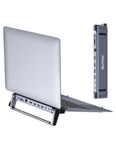 Soporte Docking 9 en 1 BoYata USB-C con HDMI 4K y 3 USB 3.0