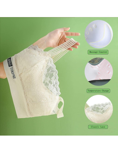 Bralettes de Encaje para Mujeres 2 Pcs Sujetador Deportivo