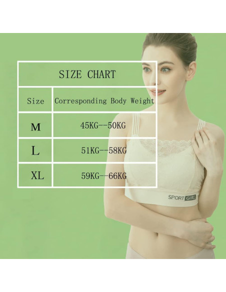 Bralettes de Encaje para Mujeres 2 Pcs Sujetador Deportivo