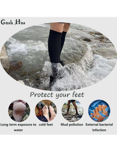 Calcetines Impermeables Gash Hao Unisex Talla XL Negro