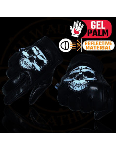 Guantes de Moto Milwaukee Leather MG7570 Cuero Negro con Gel 2