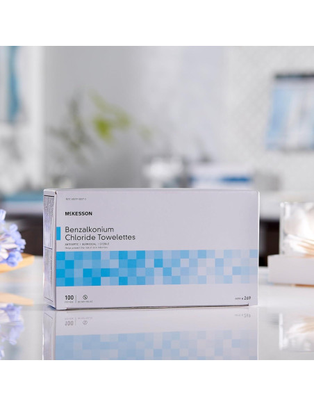 Toallitas Antiséticas McKesson 100 Unidades 12.7x17.8 cm