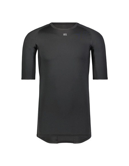 Camiseta de Compresión Russell Athletic Media Manga Negra