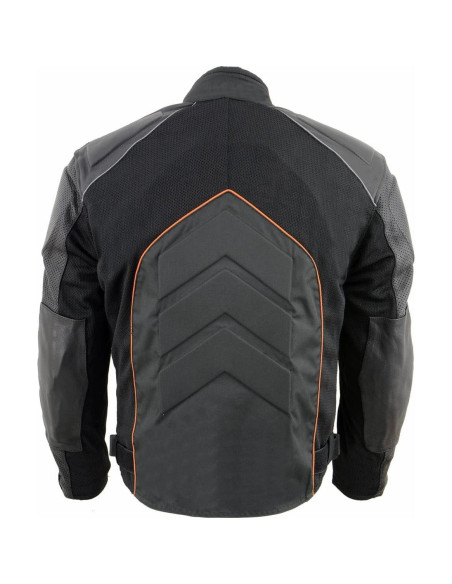 Chaqueta de Motocicleta NexGen SH2153 Textil y Cuero Hombre