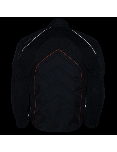 Chaqueta de Motocicleta NexGen SH2153 Textil y Cuero Hombre
