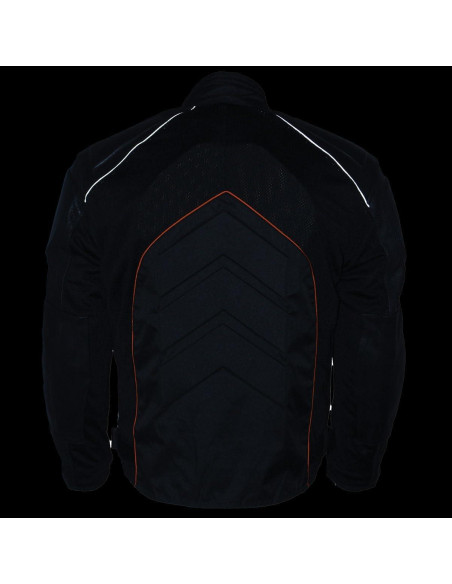 Chaqueta de Motocicleta NexGen SH2153 Textil y Cuero Hombre