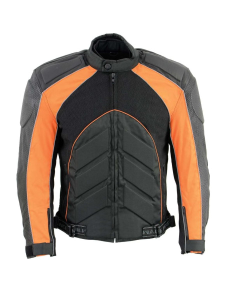 Chaqueta de Motocicleta NexGen SH2153 Textil y Cuero Hombre