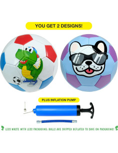 Balón de Fútbol Xcello Sports Tamaño 2 con Bomba - 2 Piezas 2