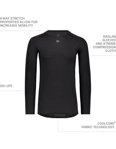 Camiseta de Compresión Russell Athletic Manga Larga Hombre