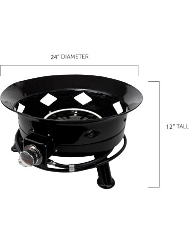 Hoguera de Propano Flame King 24" Portátil 58K BTU