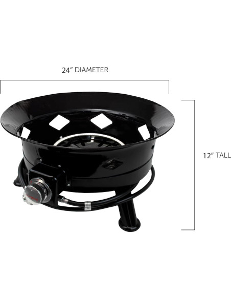 Hoguera de Propano Flame King 24" Portátil 58K BTU