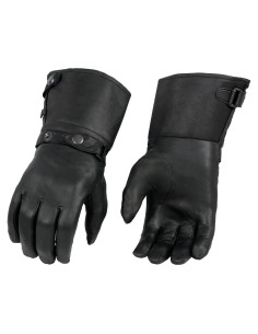Guantes de Moto Milwaukee Leather SH264 - Cuero Negro Térmicos