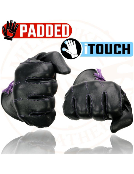 Guantes de Motocicleta Milwaukee Leather MG7771 Mujer Cuero