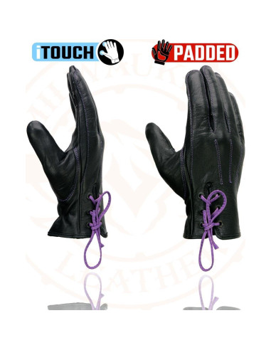 Guantes de Motocicleta Milwaukee Leather MG7771 Mujer Cuero