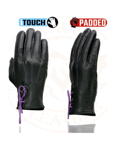 Guantes de Motocicleta Milwaukee Leather MG7771 Mujer Cuero