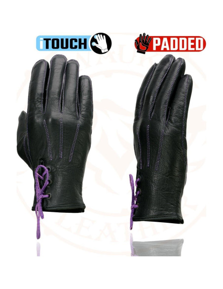 Guantes de Motocicleta Milwaukee Leather MG7771 Mujer Cuero