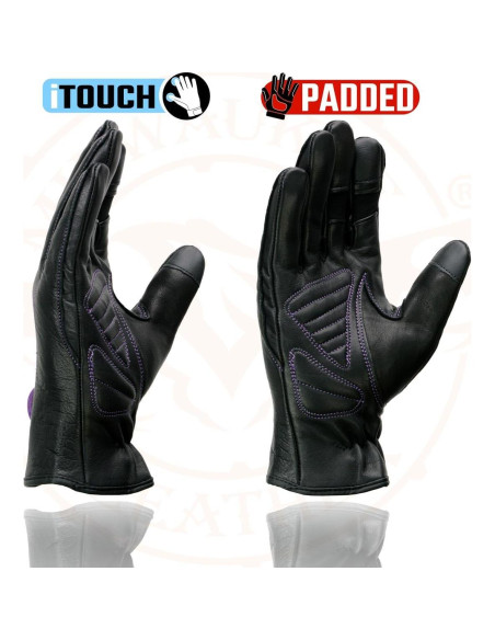 Guantes de Motocicleta Milwaukee Leather MG7771 Mujer Cuero