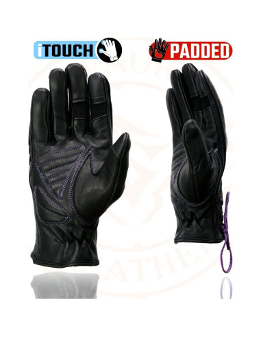 Guantes de Motocicleta Milwaukee Leather MG7771 Mujer Cuero
