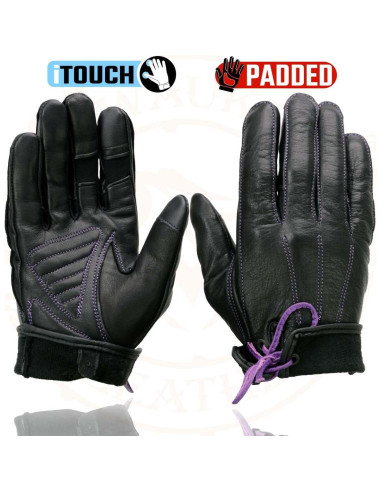 Guantes de Motocicleta Milwaukee Leather MG7771 Mujer Cuero